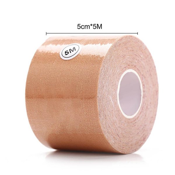 Smidig Elastisk Självhäftande BH Bröst Tejp Svart 5CM BREDD