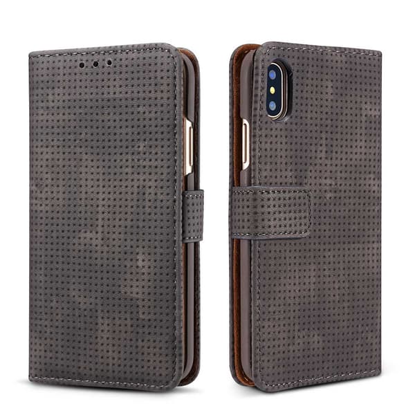 iPhone XS Max - Smart Fodral i "Old Look" (PU-Läder) Brun Brun
