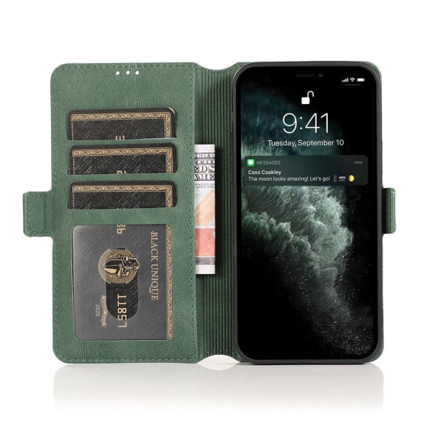 Stilsäkert Plånboksfodral (Floveme) - iPhone 13 Pro Mörkgrön