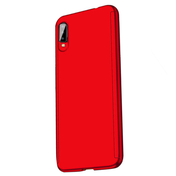 Gjennomtenkt heldekkende FLOVEME-deksel - Samsung Galaxy A70 Röd