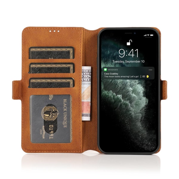 Gjennomtenkt lommebokdeksel (FLOVEME) - iPhone 12 Roséguld