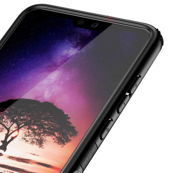 Tyylikäs kansi sormustelineellä - Huawei P20 Svart