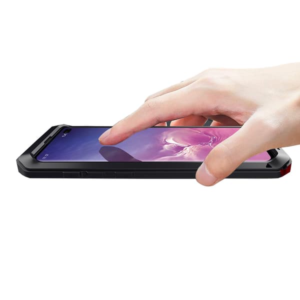 Samsung Galaxy S10 Plus - Skyddande Skal i Aluminium Silver