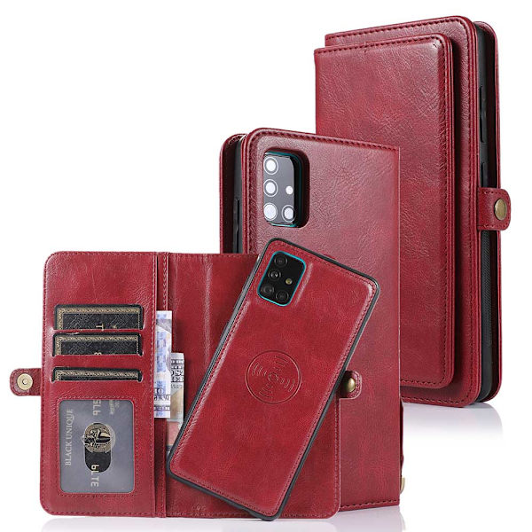 Smooth Wallet Case - Samsung Galaxy A71 Mörkblå