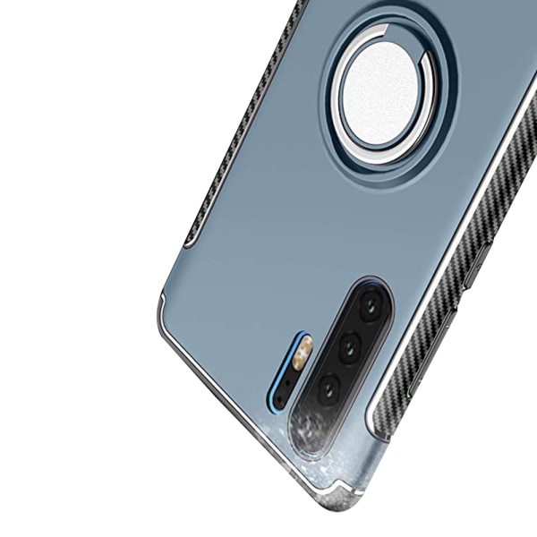 Huawei P30 Pro - Stilrent Skal med Ringhållare (FLOVEME) Petrol