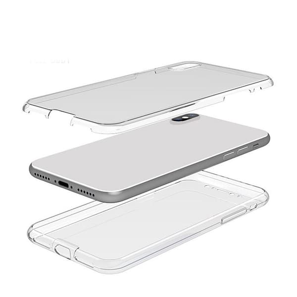 Beskyttende dobbeltsidet silikonetui - iPhone 12 Svart