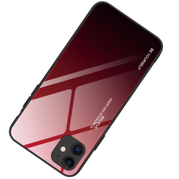 Ainutlaatuinen suojakuori (Nkobee) - iPhone 12 Svart/Röd