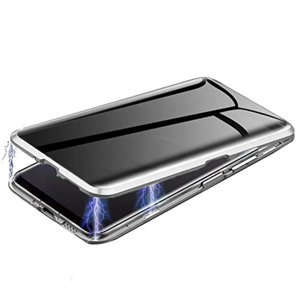 Stilfuldt dobbeltsidet magnetisk cover - Samsung Galaxy S9 Silver