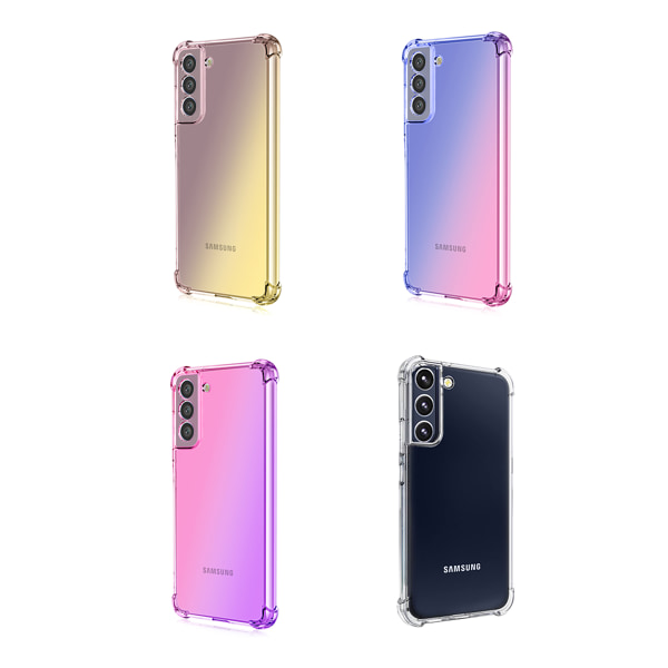 Tyylikäs Floveme-silikonisuoja - Samsung Galaxy S22 Plus Rosa/Lila
