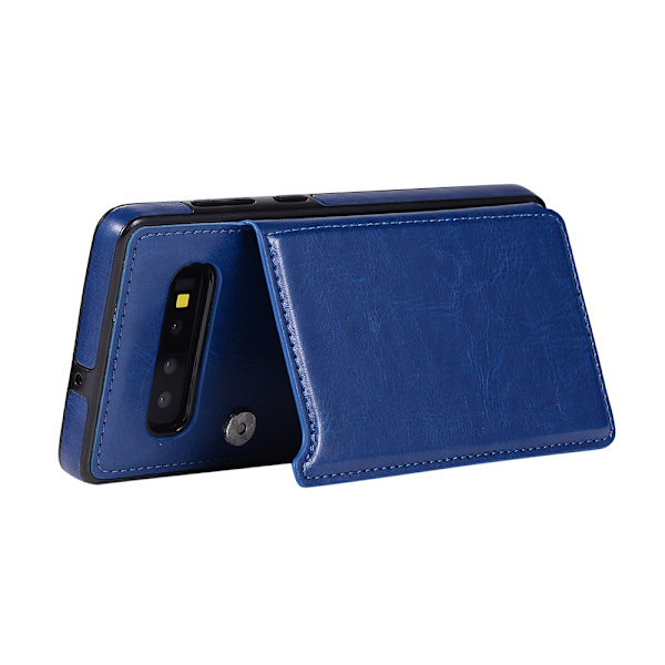 Samsung Galaxy S10 Plus - Kotelo lompakolla/korttipaikalla Brun