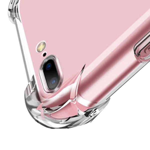 iPhone 7 Plus - Holdbart Floveme Cover i Silikone Rosa/Lila