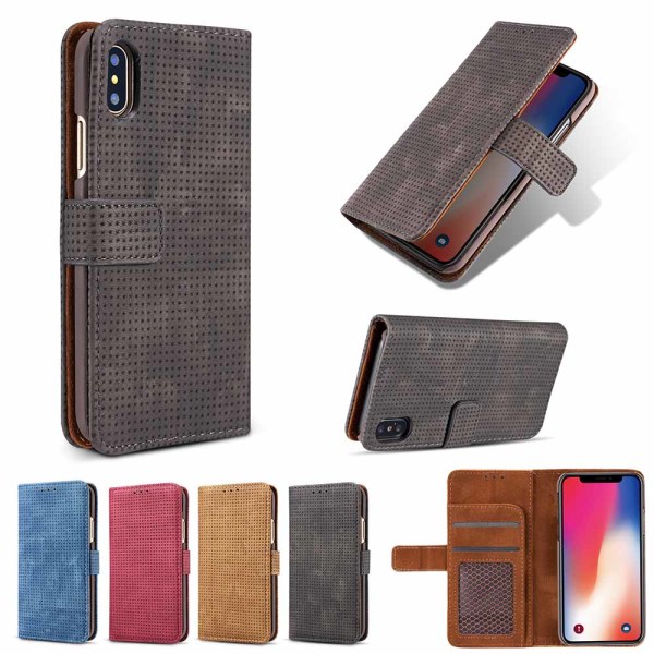Genomtänkt och Elegant Fodral i Retro-Design till iPhone XS Max Gråsvart