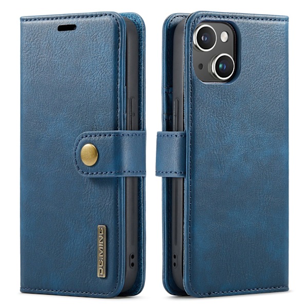 iPhone 15 - Avtagbart Skal med Kortfack & Kickstand Svart