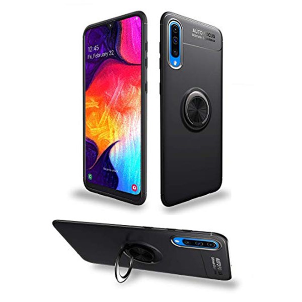 Samsung Galaxy A50 - Skal med Ringhållare Röd/Röd
