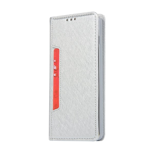 Smooth Wallet Case (Floveme) - Samsung Galaxy S10E Silver