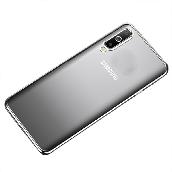 Samsung Galaxy A70 - Stöttåligt Silikonskal Silver
