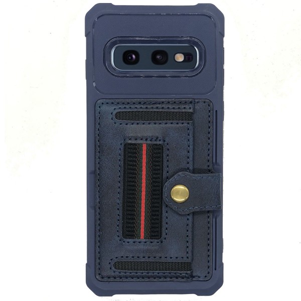 Samsung Galaxy S10E - Robust cover med kortrum Svart