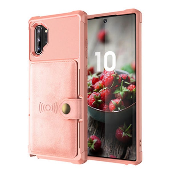Samsung Galaxy Note10 Plus - Exklusiivinen kuori korttipaikalla Blå