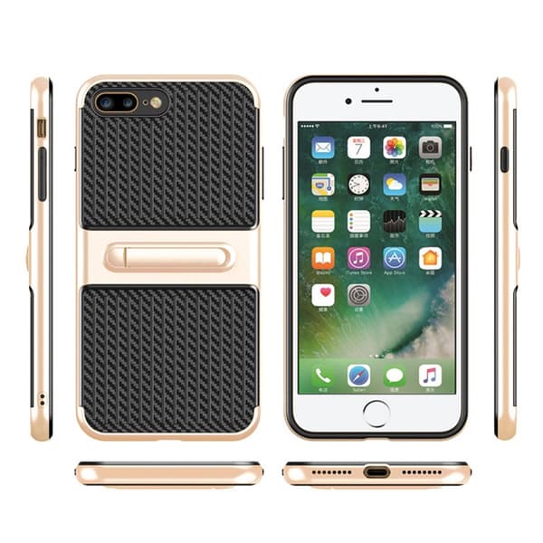 Praktiskt Skyddande Skal i 2-delar för iPhone 8 Plus Grön
