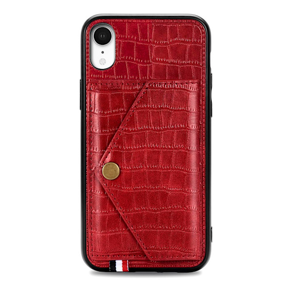 iPhone XR - Skal med Kortfack Grön
