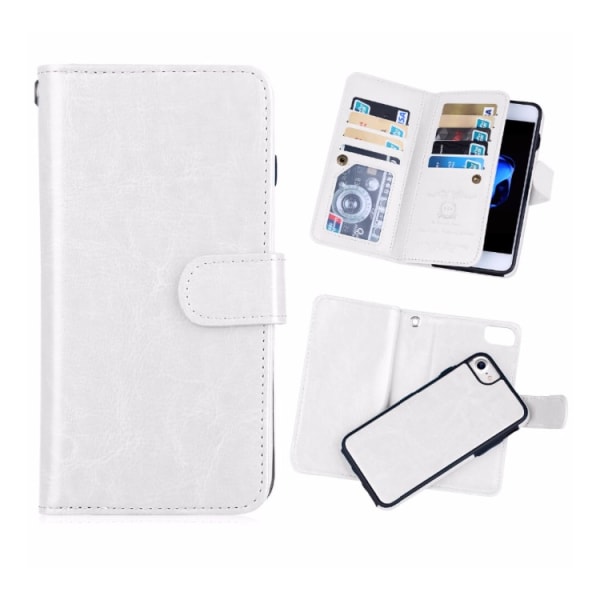 Stilig praktisk 9-korts lommebokdeksel til iPhone 7 PLUS Rosa