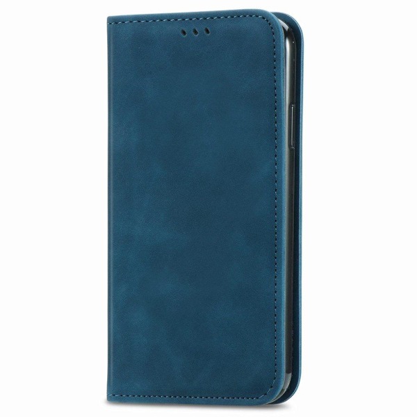 Praktisk stilig lommebokdeksel - iPhone 12 Mörkblå