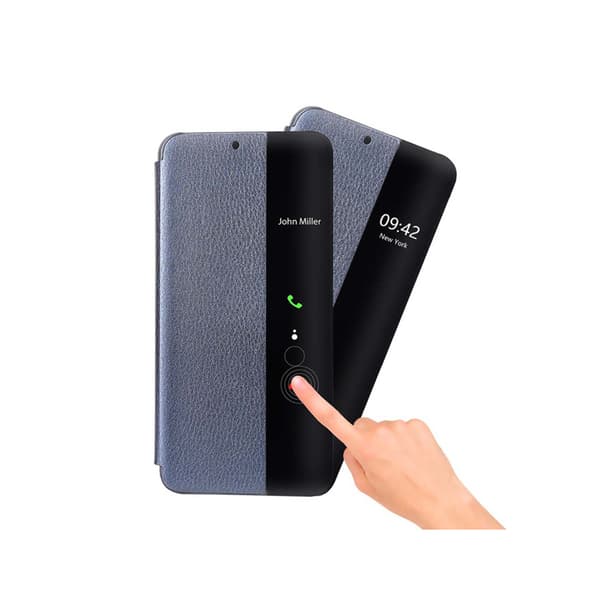 SMART-VIEW Fodral av NKOBEE för Huawei P20 Pro Svart