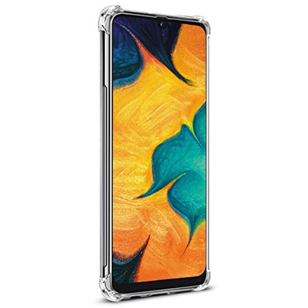 Skal med Korthållare - Samsung Galaxy A10 Transparent/Genomskinlig