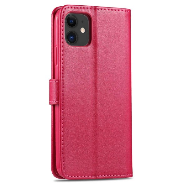 Sileä tyylikäs lompakkokotelo - iPhone 12 Röd