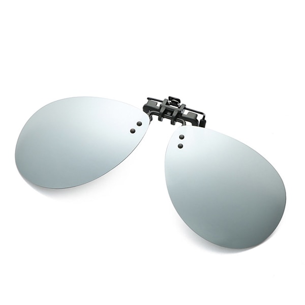 Stilrena Tunna Solglasögons Clip-on Silver