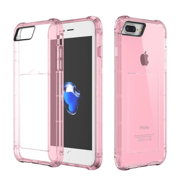iPhone 7 - Stilrent Exklusivt Praktiskt Silikonskal Stöttåligt Rosa