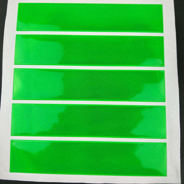 3-PAK. Glatte Slitesterke Effektive Refleksstrimler Grön