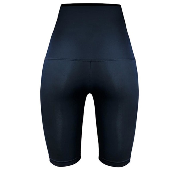 Kvinnors Yogashort Yogabyxor Hög Midja Gym Leggings Svart M