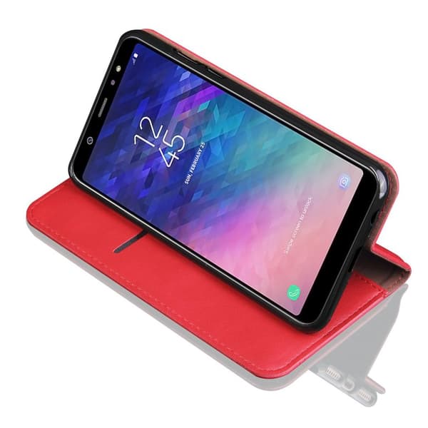 Smart och Elegant Plånboksfodral till Samsung Galaxy A6+ Svart