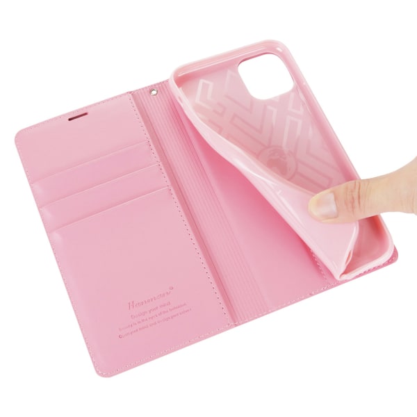 Elegant praktisk lommebokdeksel - iPhone 13 Pro Max Rosaröd