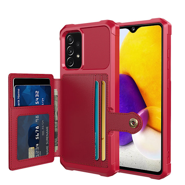Käytännöllinen ja kestävä kuori korttipaikalla - Samsung Galaxy A53 5G Grön