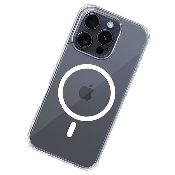 Magnetisk Precision och Totalt Skydd för iPhone 16 Pro Max Genomskinlig