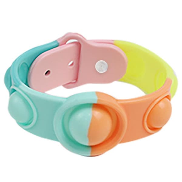 Slittålig Fidget Toy Armband Pop It Simple Dimple Grön