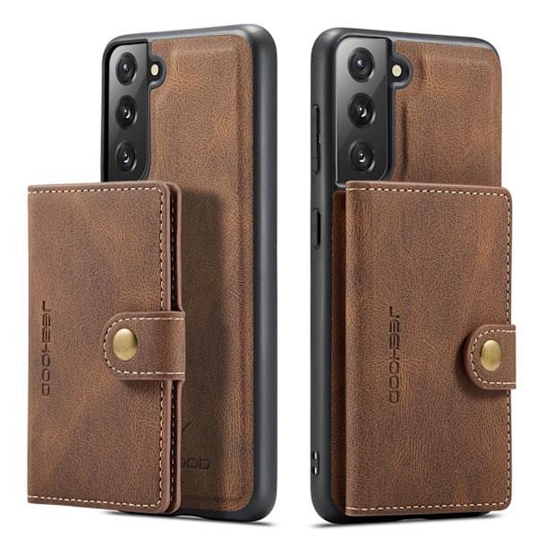 Kotelo korttipidikkeellä - Samsung Galaxy S21 FE Brun
