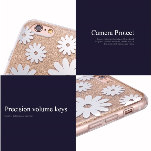 iPhone 6/6S Elegant Crystalflower Case SALG! Lila