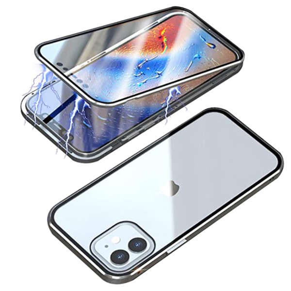 Magnetiskt Dubbelskal - iPhone 12/12 Pro Silver