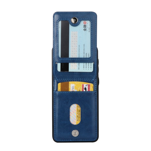 Samsung Galaxy S9 - Skal med Plånbok/Kortfack Blå