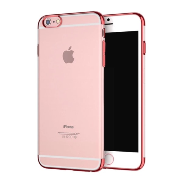 iPhone 7 PLUS - Stilig eksklusivt smart silikondeksel (MAX BESKYTTELSE) Röd