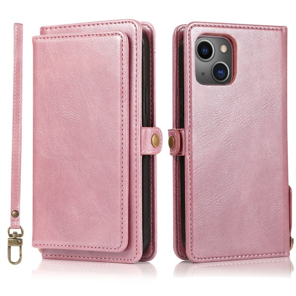 Thoughtful & Smooth Wallet Case - iPhone 13 Roséguld
