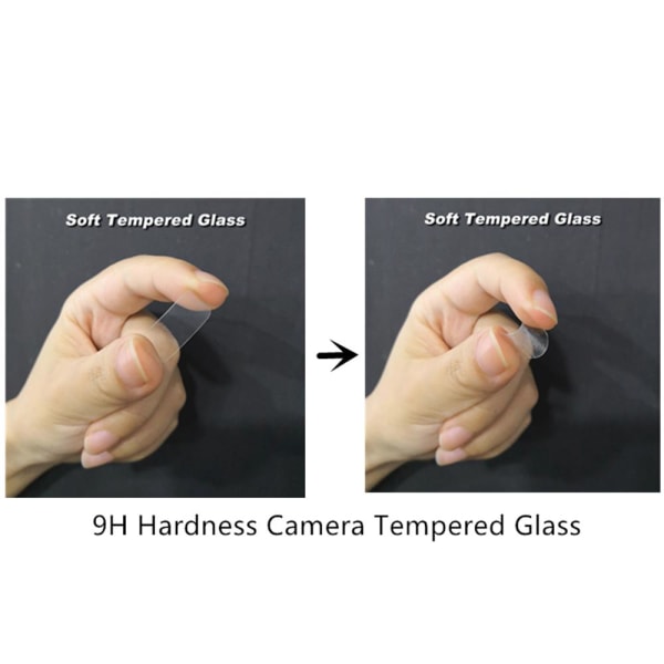 Högkvalitativt HD-Clear Ultratunt Kameralinsskydd 2.5D P40 Transparent/Genomskinlig