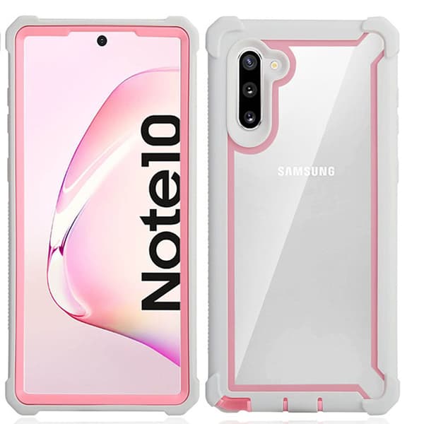 Kraftfullt Smidigt Skal - Samsung Galaxy Note10 Svart/Röd