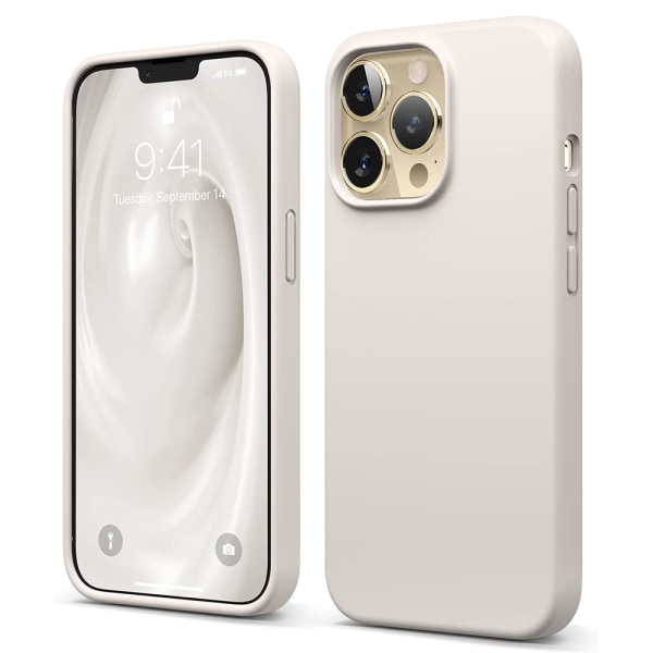 Stilfuldt og stødabsorberende Floveme etui - iPhone 13 Pro ljusgrå