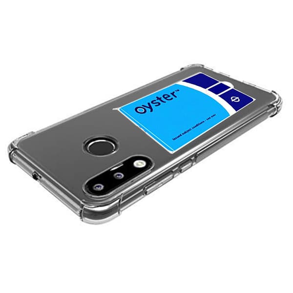 Silikonskal med Kortfack - Huawei P30 Lite Transparent