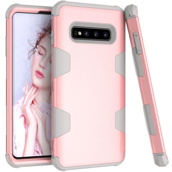 Skal Leman - Samsung Galaxy S10E Grå/Orange Grå/Orange