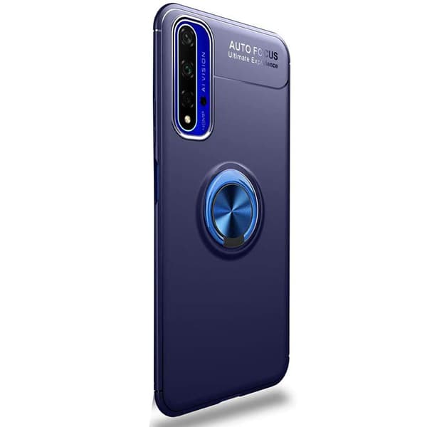 Huawei Nova 5T - Professionellt Skal med Ringhållare Röd